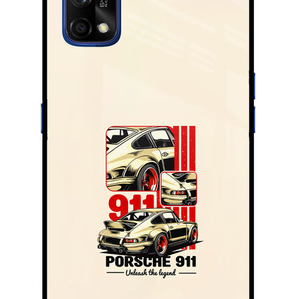 Classic Porsche 911 Realme 7 Pro Glass Case Back Cover by Casekaro
