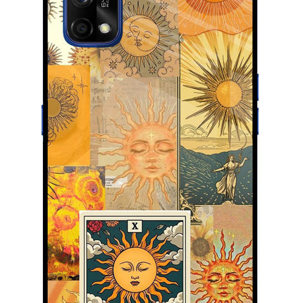 Sun Realme 7 Pro Glass Case Back Cover by Casekaro