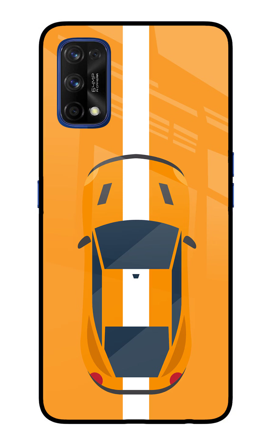 Highway Pursuit Realme 7 Pro Back Cover, Glass case