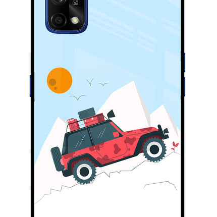 Mountain Trail Beast Realme 7 Pro Glass Case Back Cover by Casekaro