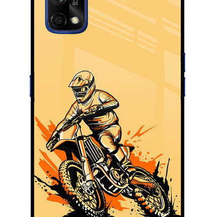 Off-Road Fury Realme 7 Pro Glass Case Back Cover by Casekaro