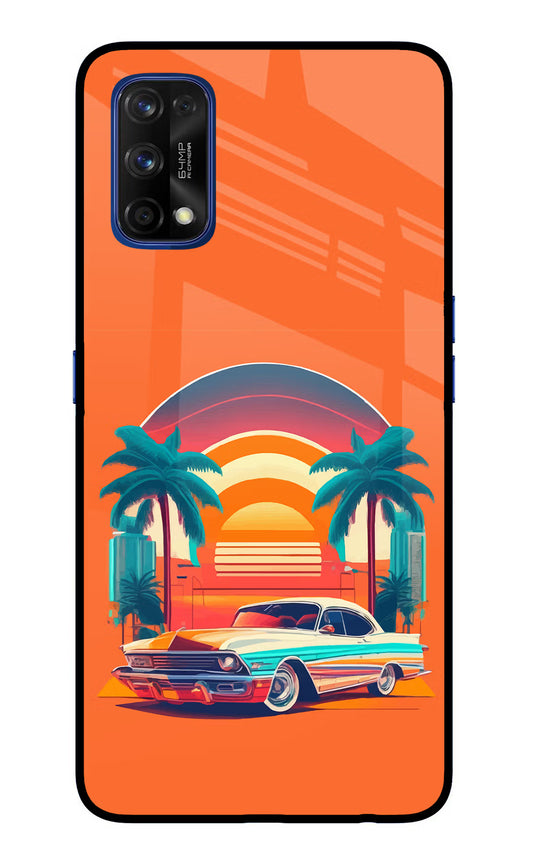 Palm Drive 80s Realme 7 Pro Glass Case
