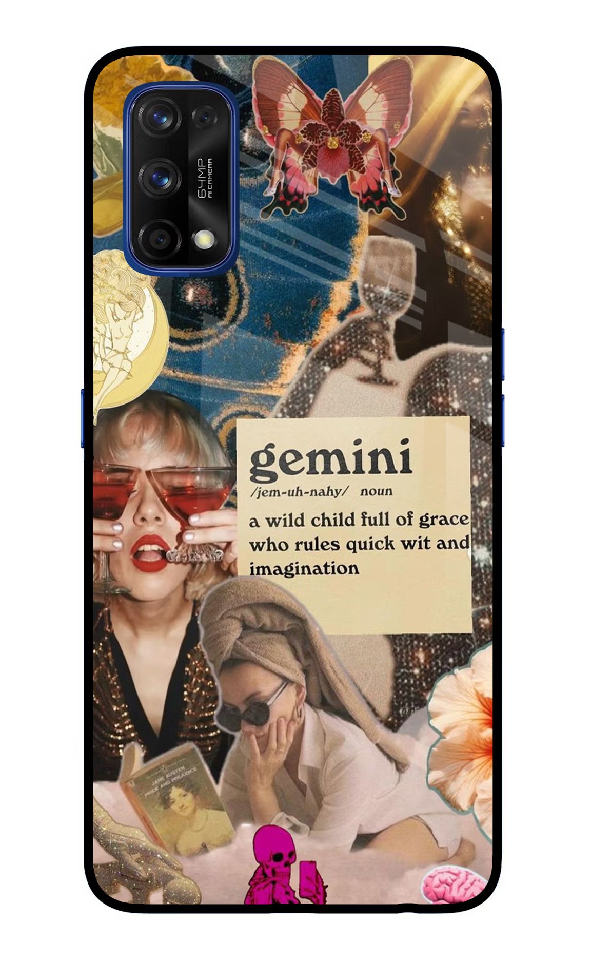 Gemini Zodiac Realme 7 Pro Glass Case