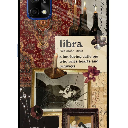 Libra Zodiac Realme 7 Pro Glass Case Back Cover by Casekaro