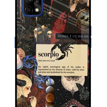 Scorpio Zodiac Realme 7 Pro Glass Case Back Cover by Casekaro