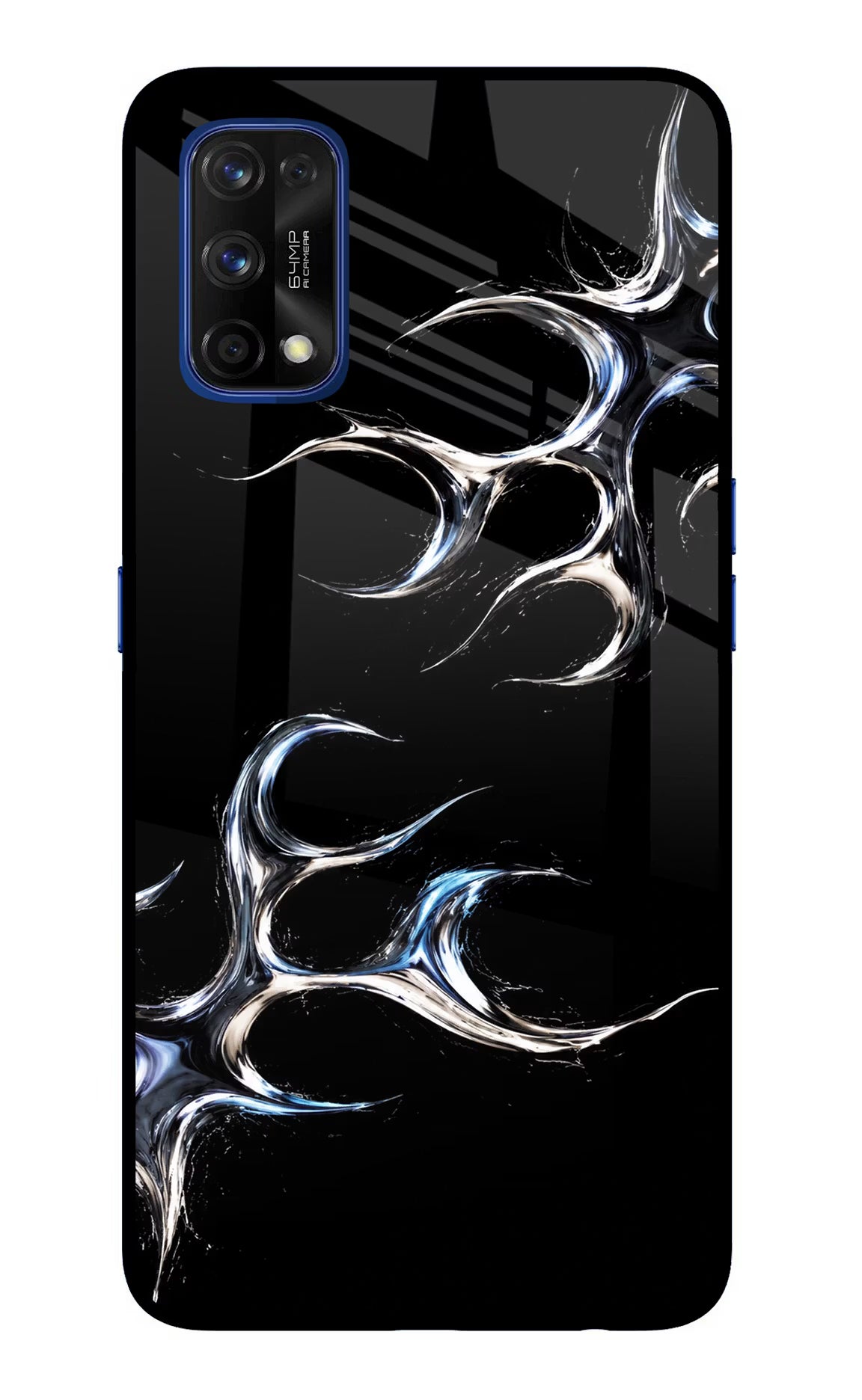 Chrome Tribal Realme 7 Pro Glass Case Back Cover by Casekaro