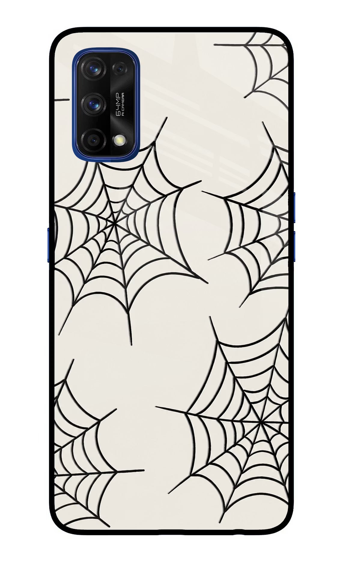 Spider Web Realme 7 Pro Glass Case