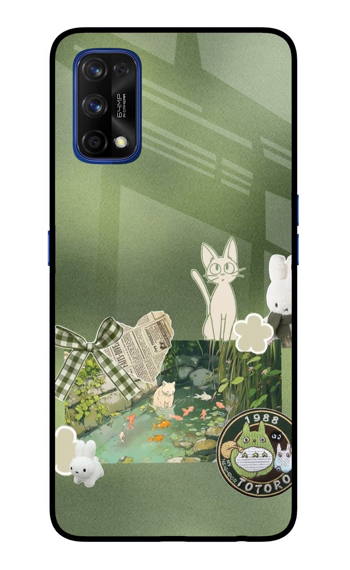 Aesthetic anime Realme 7 Pro Glass Case