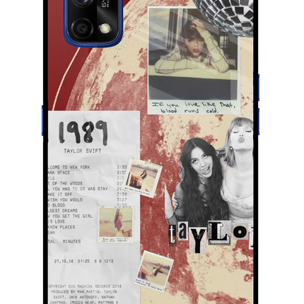 Taylor Swift Realme 7 Pro Glass Case Back Cover by Casekaro