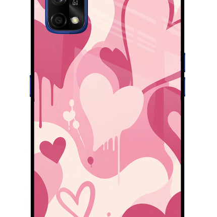 Hearty case Realme 7 Pro Glass Case Back Cover by Casekaro