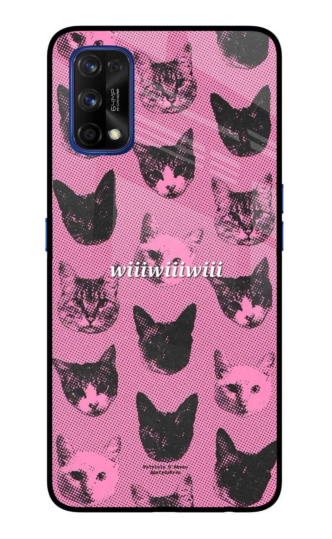 Pink Cats Realme 7 Pro Glass Case Back Cover by Casekaro