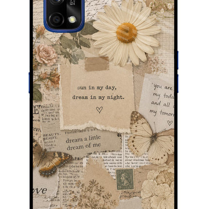 Vintage case Realme 7 Pro Glass Case Back Cover by Casekaro