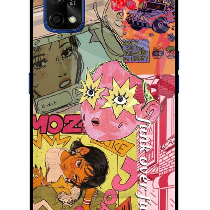 Funkover Realme 7 Pro Glass Case Back Cover by Casekaro