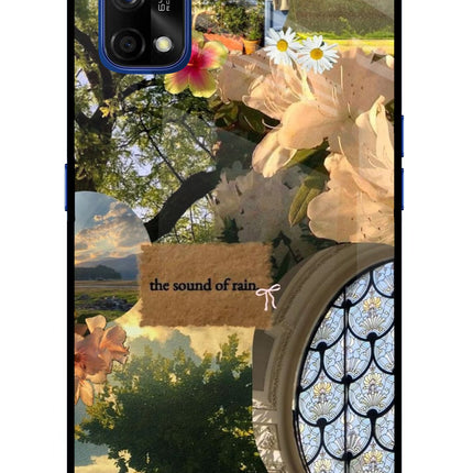 Rain Realme 7 Pro Glass Case Back Cover by Casekaro