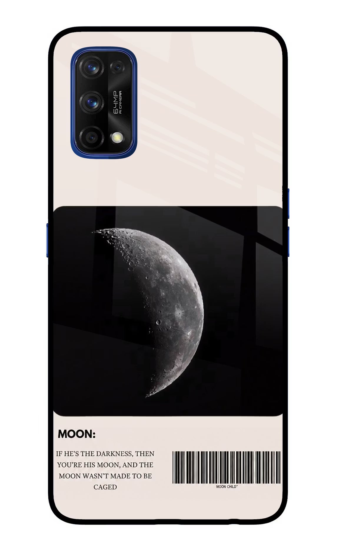 Moon Phase Realme 7 Pro Glass Case