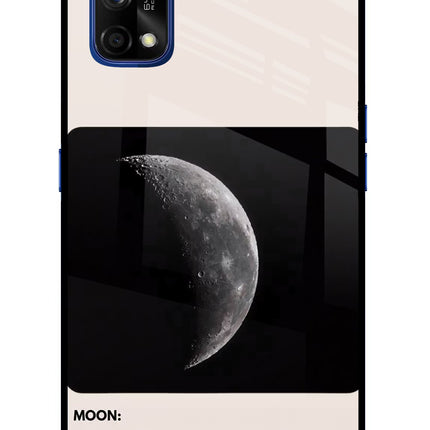Moon Phase Realme 7 Pro Glass Case Back Cover by Casekaro