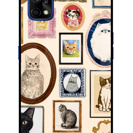 Mirror Cats Realme 7 Pro Glass Case Back Cover by Casekaro