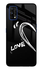 Love Line Realme 7 Pro Glass Case Back Cover by Casekaro