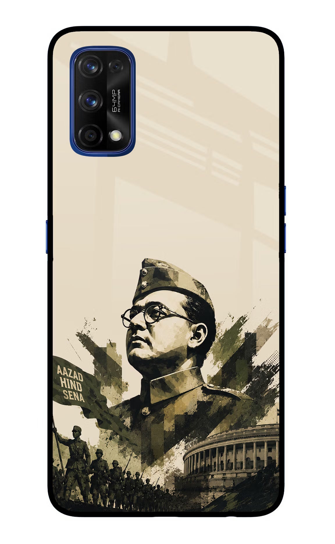 Netaji Rising Realme 7 Pro Glass Case