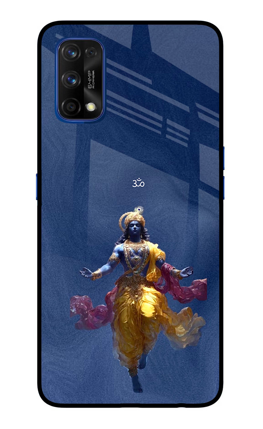 Cosmic Krishna Realme 7 Pro Back Cover, Glass case