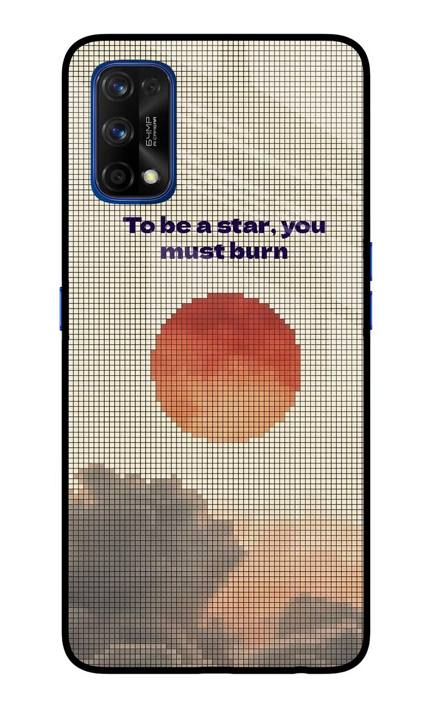 Pixel Sun Realme 7 Pro Back Cover, Glass case