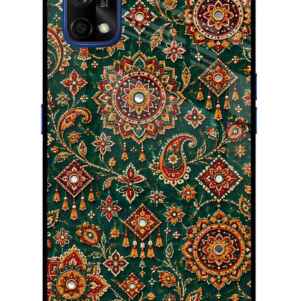 Green Pataka Realme 7 Pro Glass Case