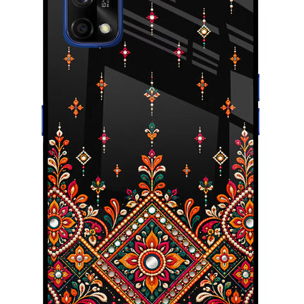 Noir Mehfil Realme 7 Pro Glass Case