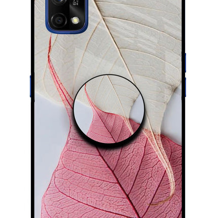 White Pink Leaf Realme 7 Pro Pop Case by Casekaro