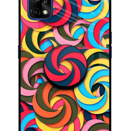 Spiral Pattern Realme 7 Pro Pop Case by Casekaro