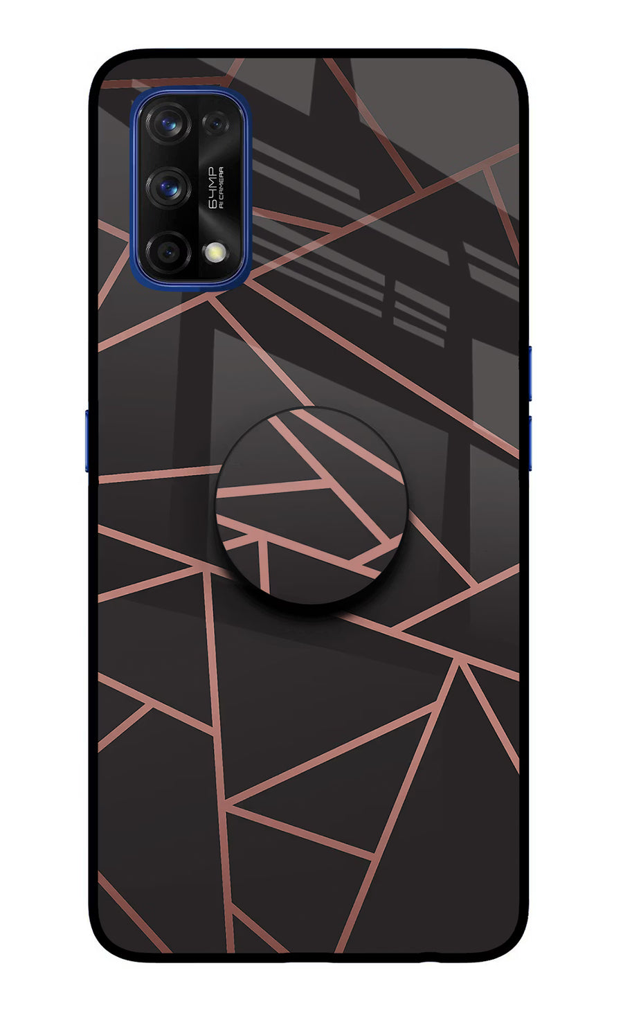 Geometric Pattern Realme 7 Pro Pop Case, Glass case