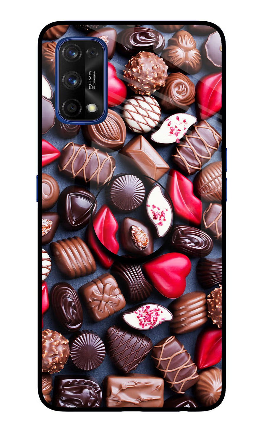 Chocolates Realme 7 Pro Pop Case, Glass case