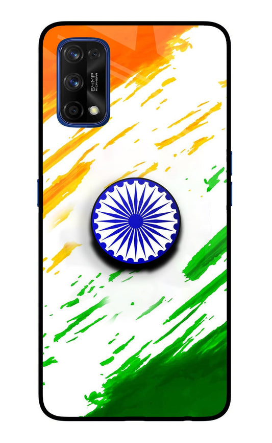 Indian Flag Ashoka Chakra Realme 7 Pro Glass Case