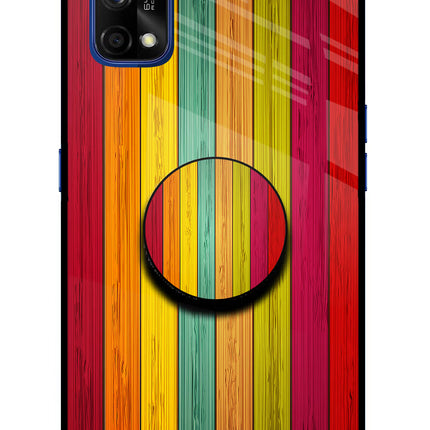 Multicolor Wooden Realme 7 Pro Pop Case by Casekaro
