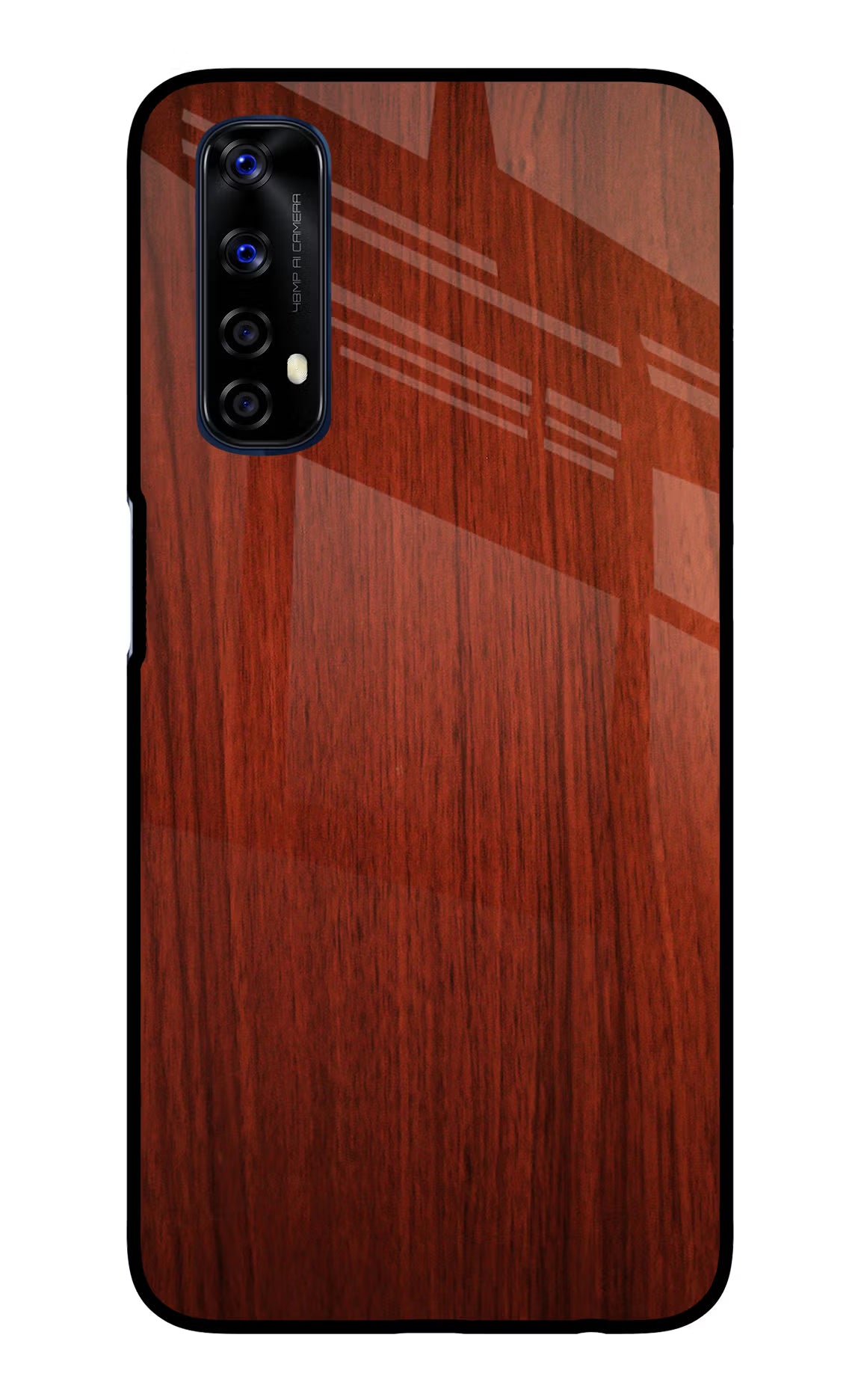 Wooden Plain Pattern Realme 7/Narzo 20 Pro Glass Case Back Cover by Casekaro