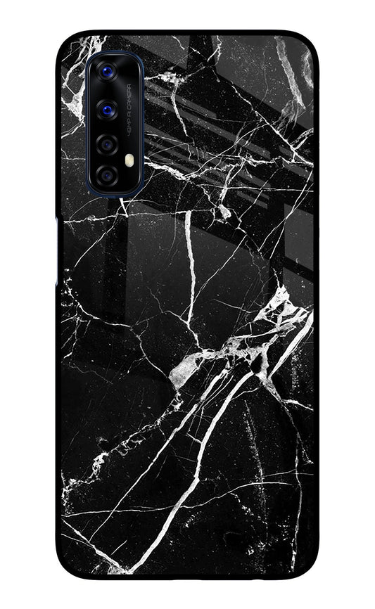 Black Marble Pattern Realme 7/Narzo 20 Pro Glass Case