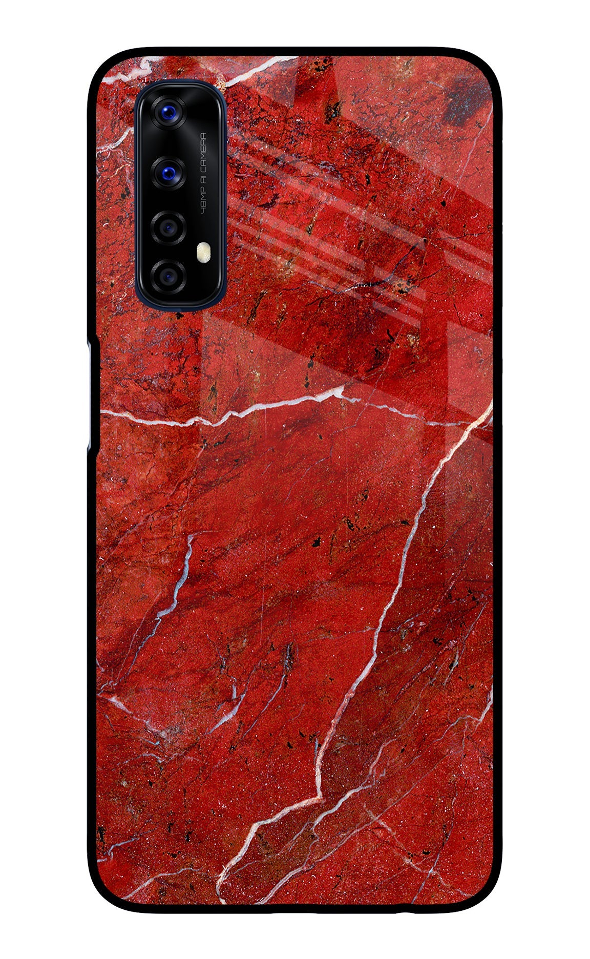 Red Marble Design Realme 7/Narzo 20 Pro Back Cover