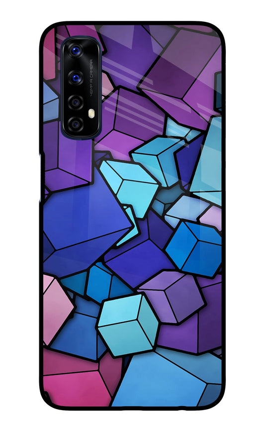 Cubic Abstract Realme 7/Narzo 20 Pro Glass Case