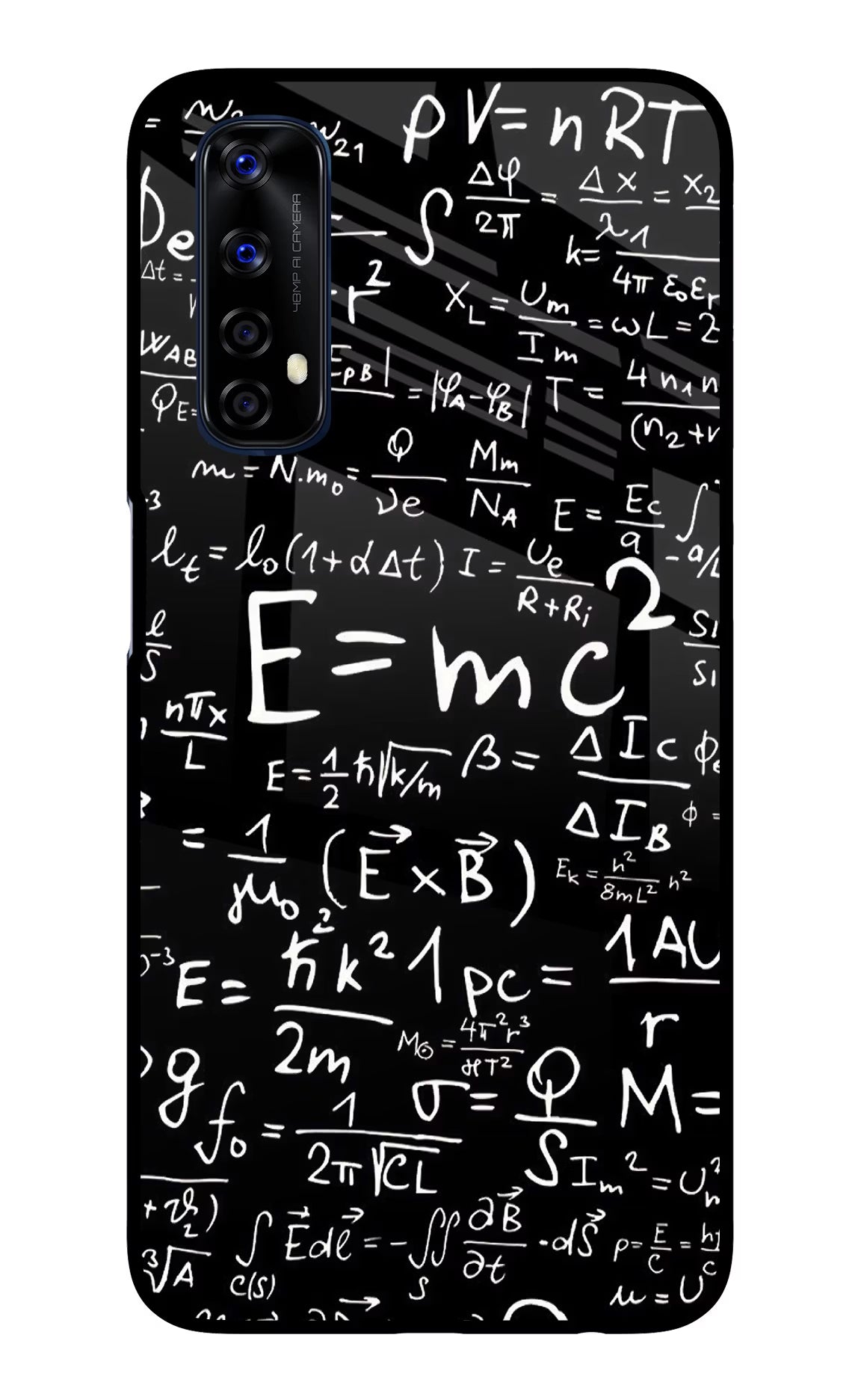 Physics Formula Realme 7/Narzo 20 Pro Glass Case Back Cover by Casekaro