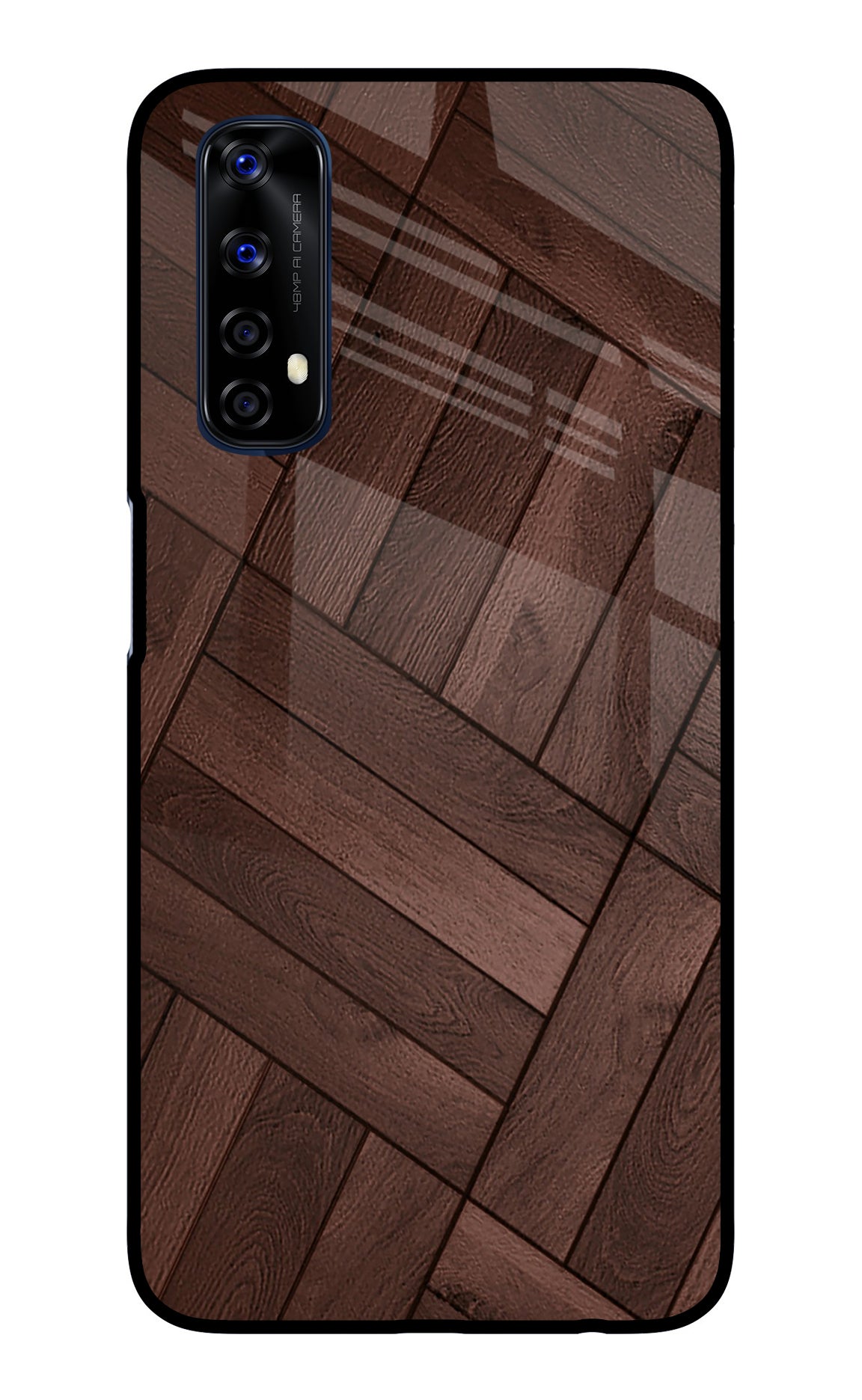 Wooden Texture Design Realme 7/Narzo 20 Pro Glass Case