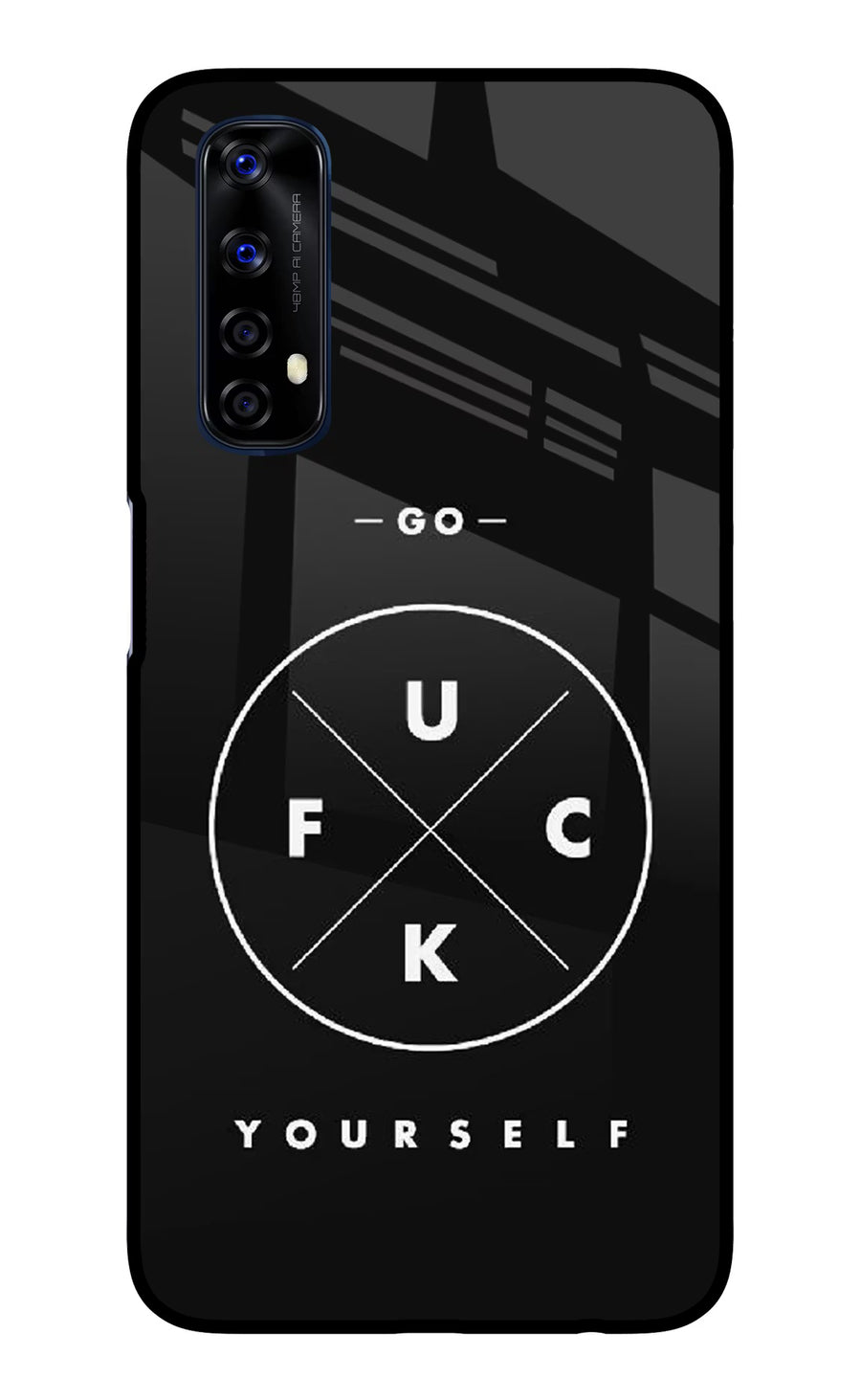 Go Fuck Yourself Realme 7/Narzo 20 Pro Back Cover, Glass case