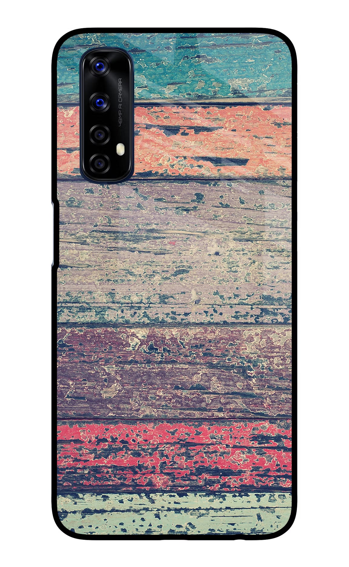 Colourful Wall Realme 7/Narzo 20 Pro Glass Case Back Cover by Casekaro