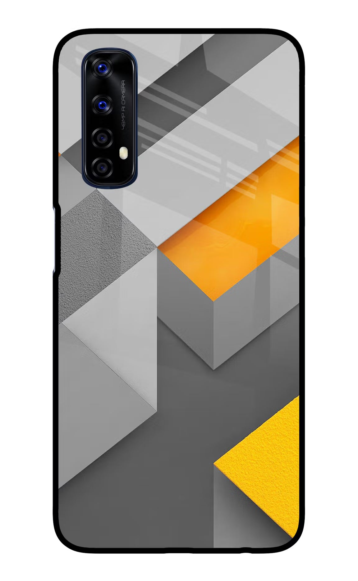Abstract Realme 7/Narzo 20 Pro Glass Case Back Cover by Casekaro