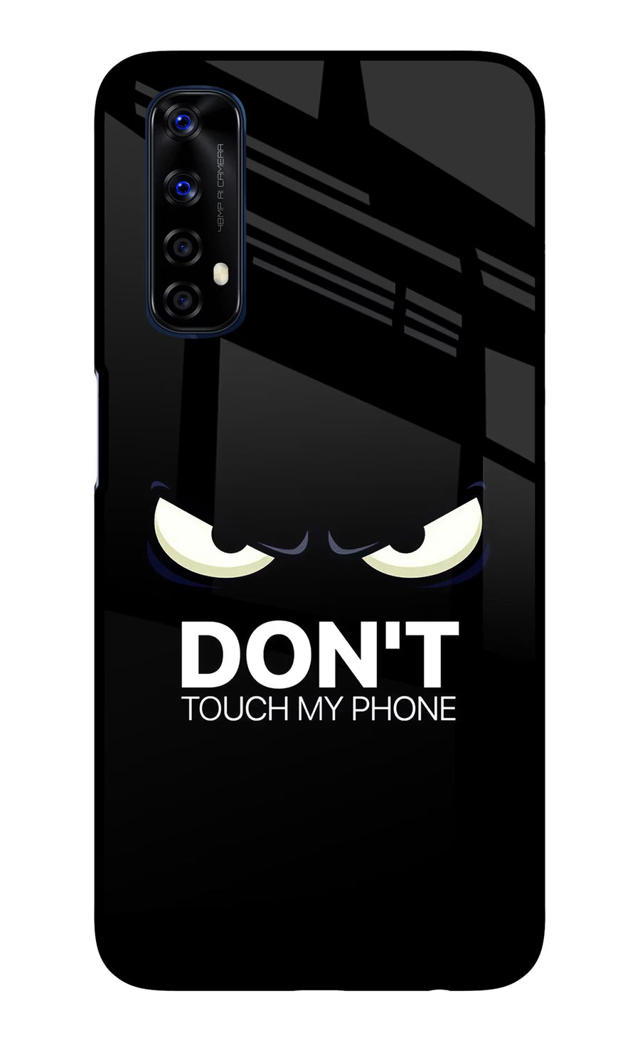 Don'T Touch My Phone Realme 7/Narzo 20 Pro Back Cover, Glass case