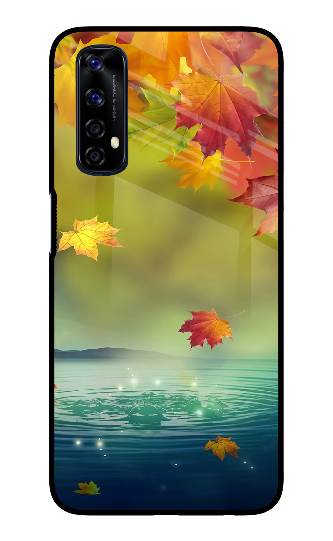 Flowers Realme 7/Narzo 20 Pro Glass Case Back Cover by Casekaro