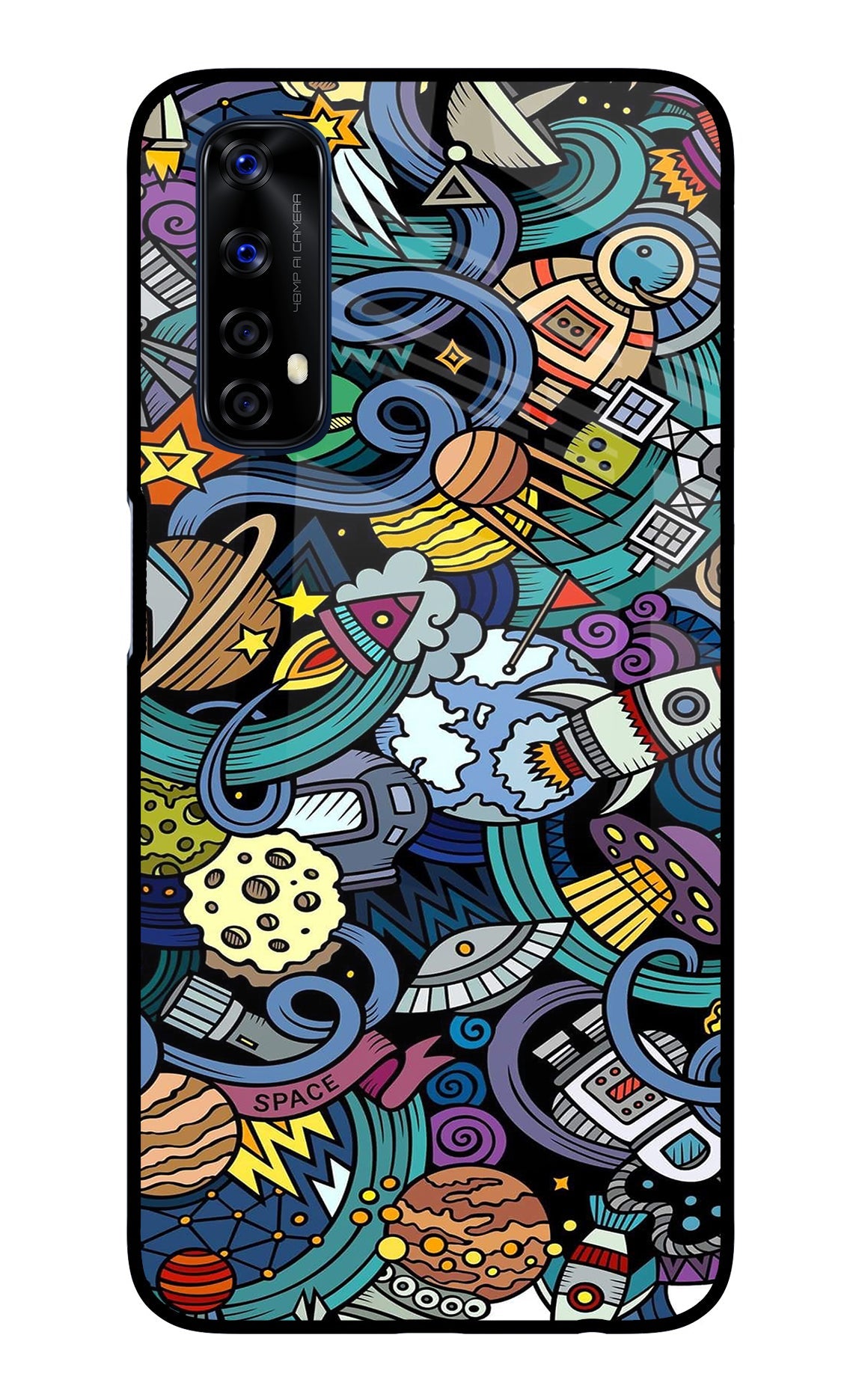 Space Abstract Realme 7/Narzo 20 Pro Back Cover