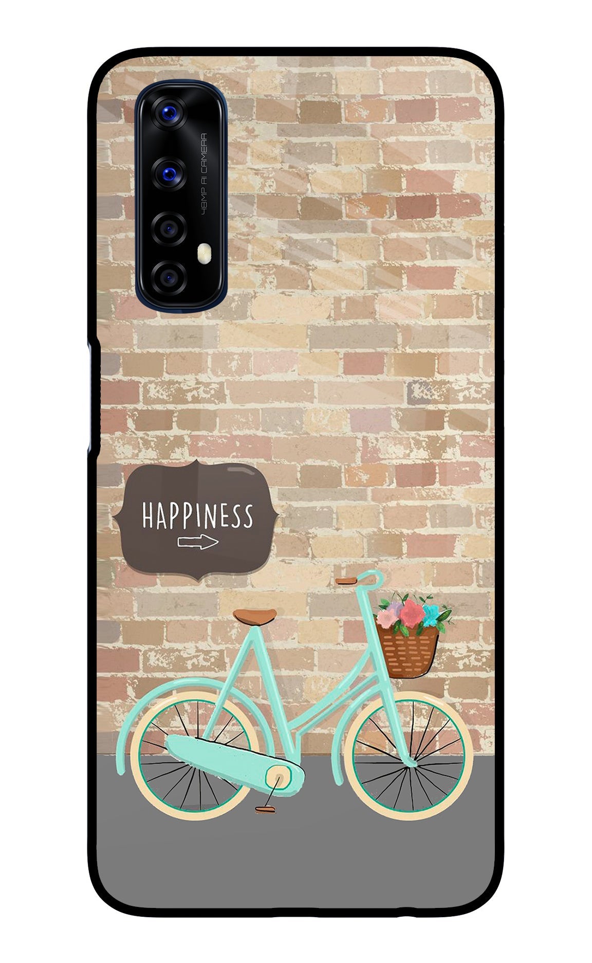 Happiness Artwork Realme 7/Narzo 20 Pro Glass Case