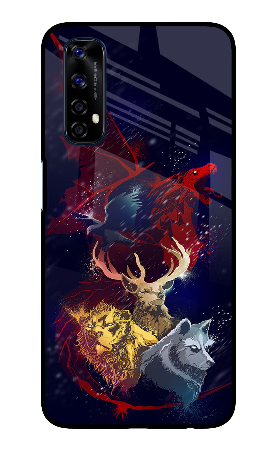 Game Of Thrones Realme 7/Narzo 20 Pro Glass Case Back Cover by Casekaro