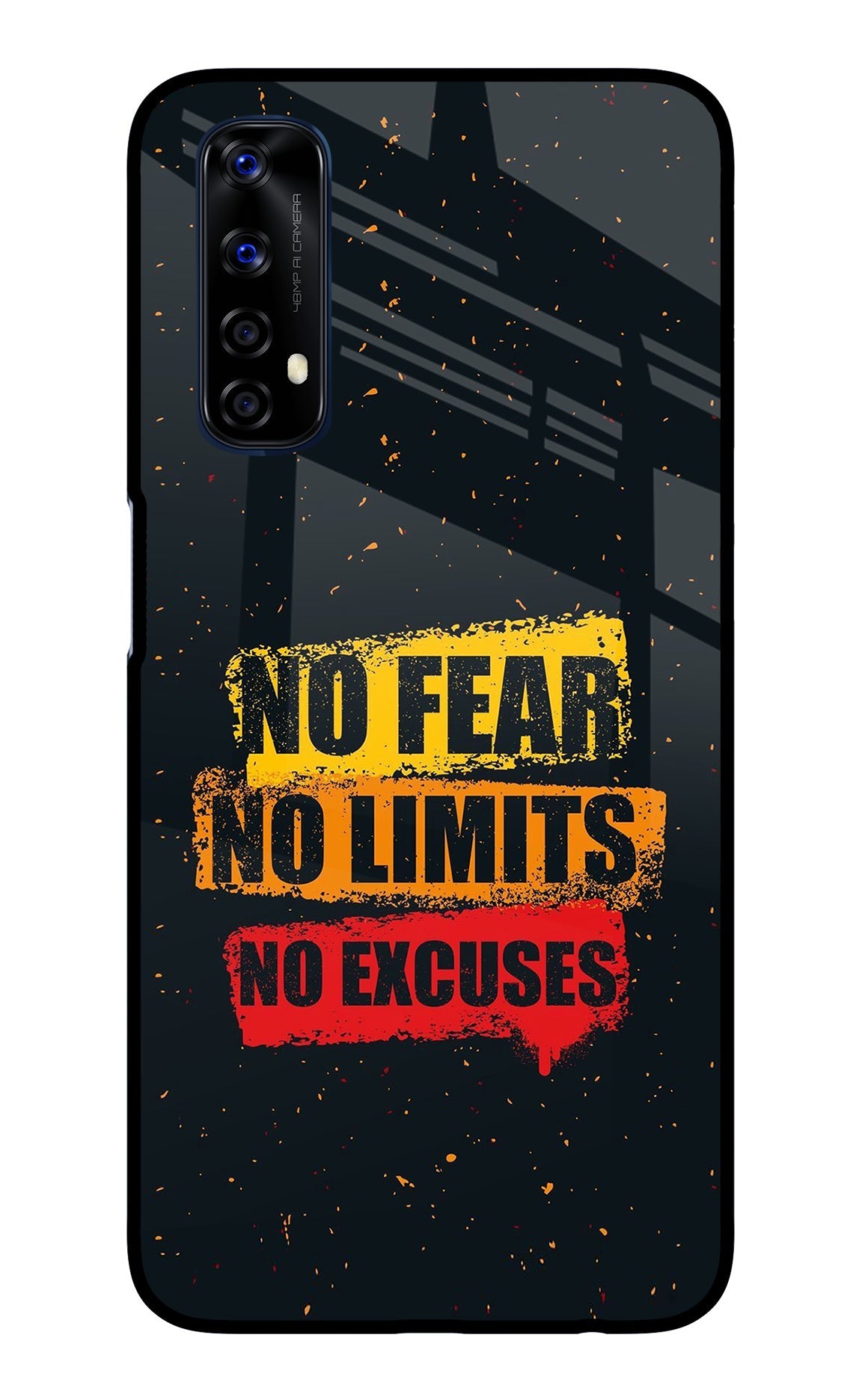 No Fear No Limits No Excuse Realme 7/Narzo 20 Pro Glass Case