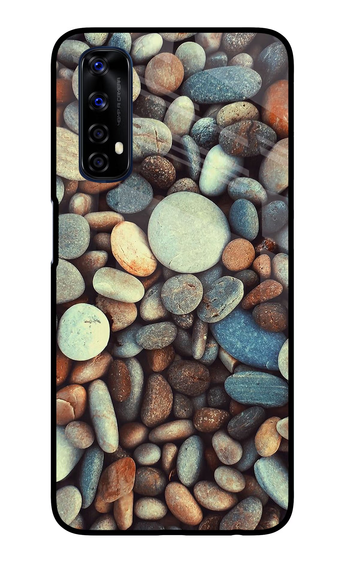 Pebble Realme 7/Narzo 20 Pro Glass Case Back Cover by Casekaro