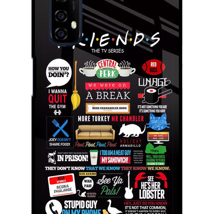 FRIENDS Realme 7/Narzo 20 Pro Glass Case Back Cover by Casekaro